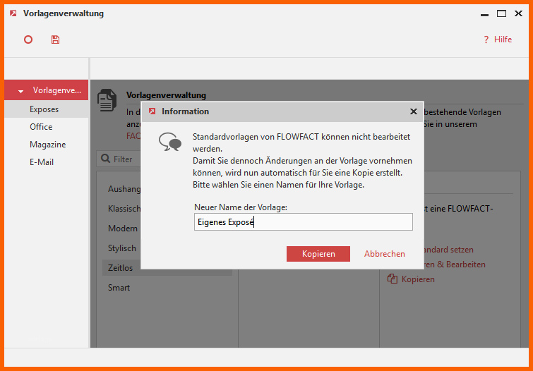 Fantastisch Exposé Vorlage Erstellen Bearbeiten – Flowfact Happy