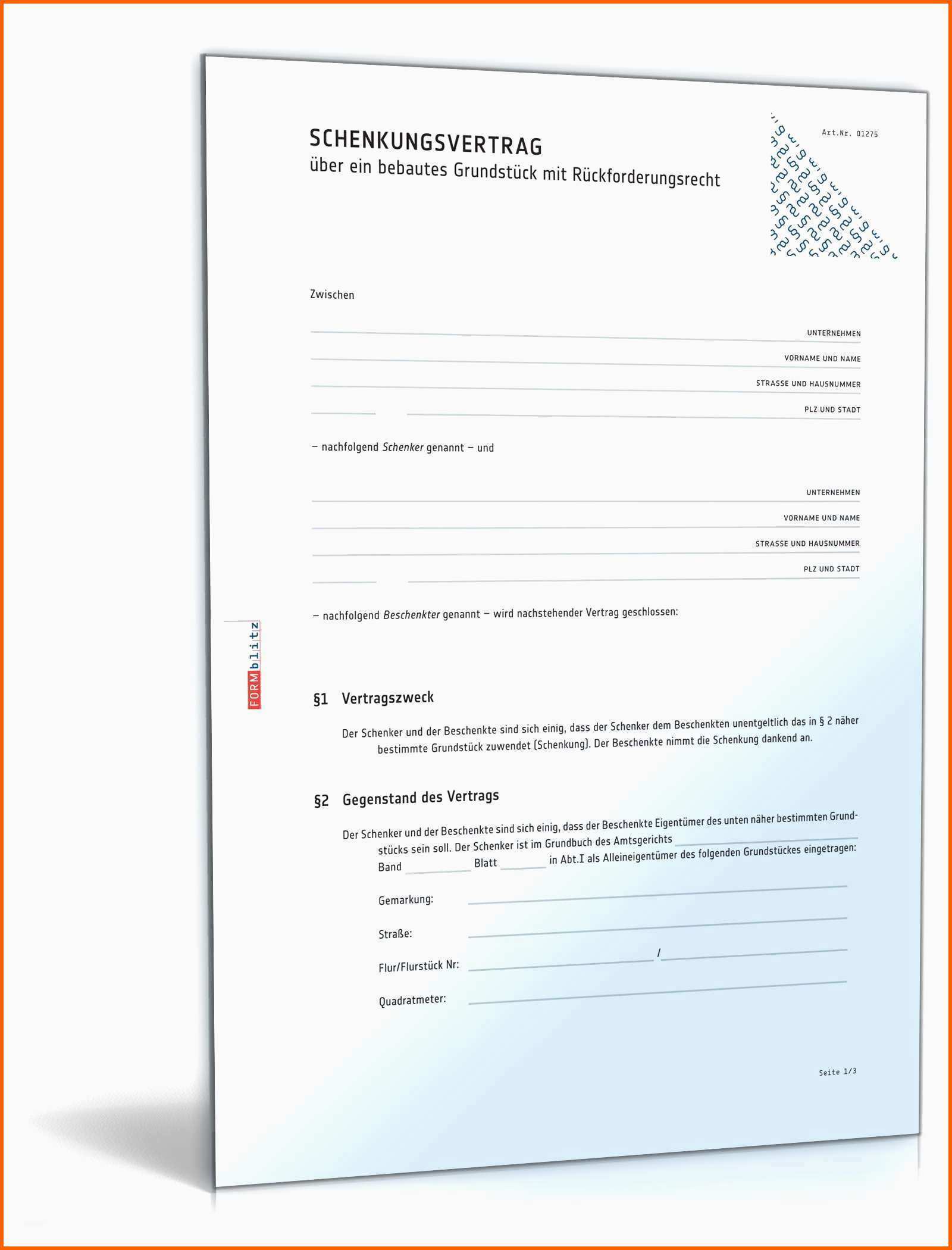 Fantastisch Flugticket Vorlage Download Am Besten Schenkungsvertrag