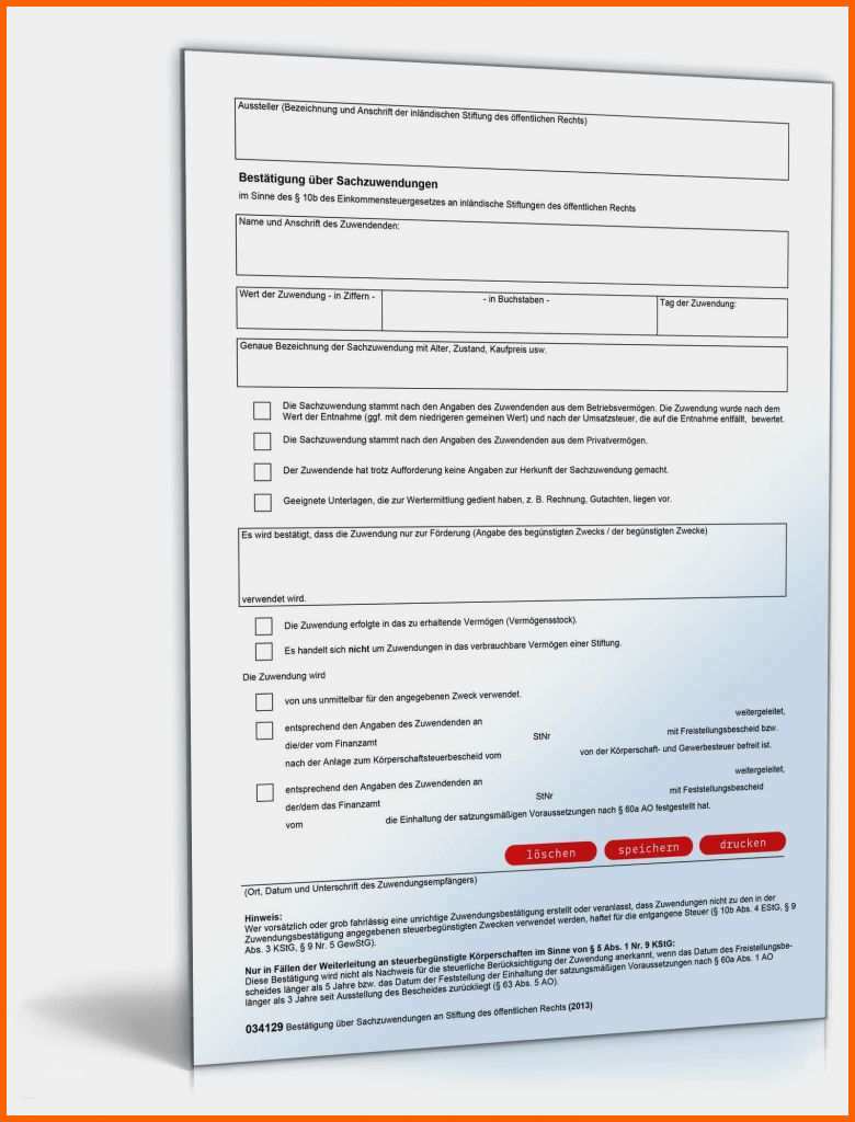 Fantastisch Genial Spendenbescheinigung Verein Vorlage Bilder