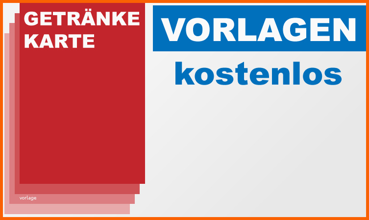 Fantastisch Getränkekarte Vorlage Kostenlos