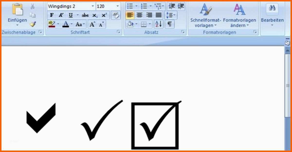 Fantastisch Häkchen Symbol so Geht S In Word Excel Und Auf Mit Teuer