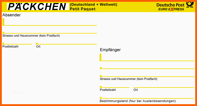 Fantastisch Hedrm formulardrucker Für Paketaufkleber