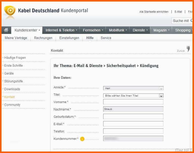 Fantastisch Kabel Deutschland Sicherheitspaket Kündigen – so Gehts