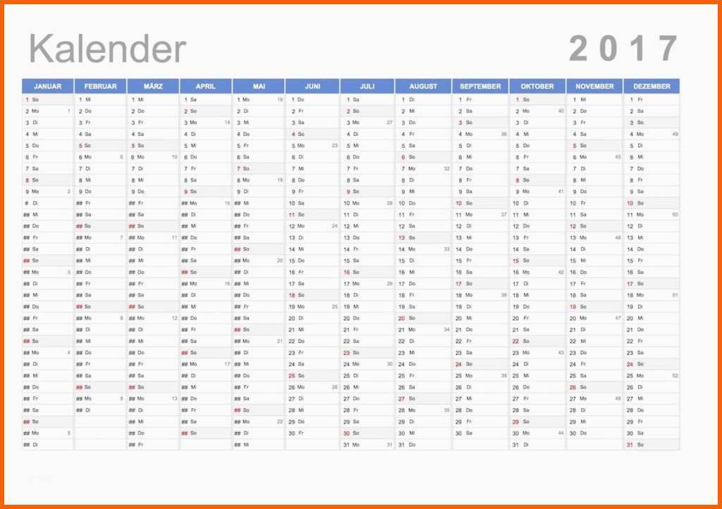 Fantastisch Kalender 2017 Schweiz Mit Feiertagen