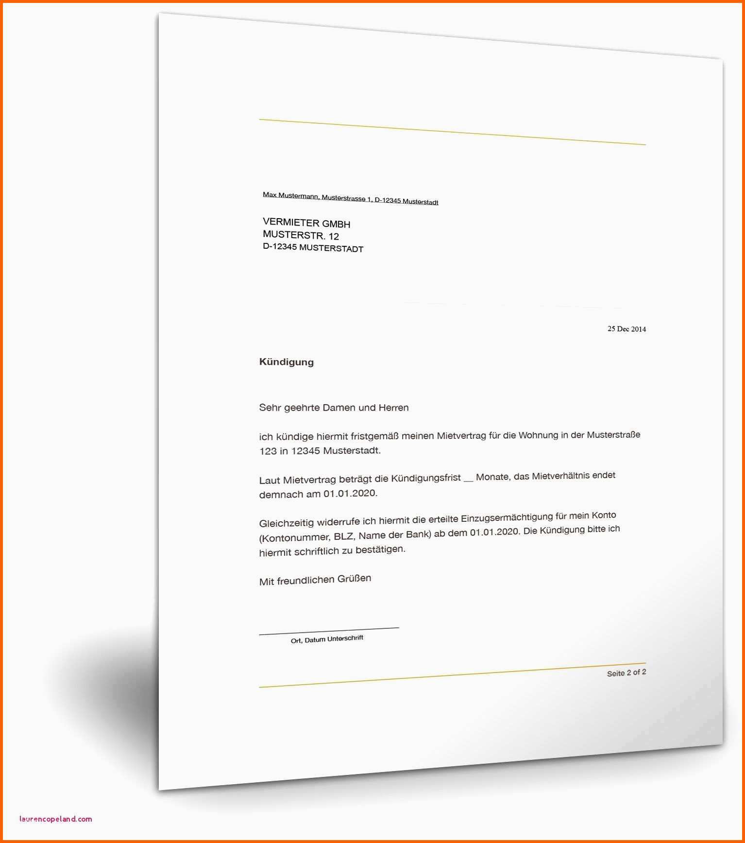 Fantastisch Kundigungsschreiben Minijob Arbeitnehmer Vorlage Kostenlos