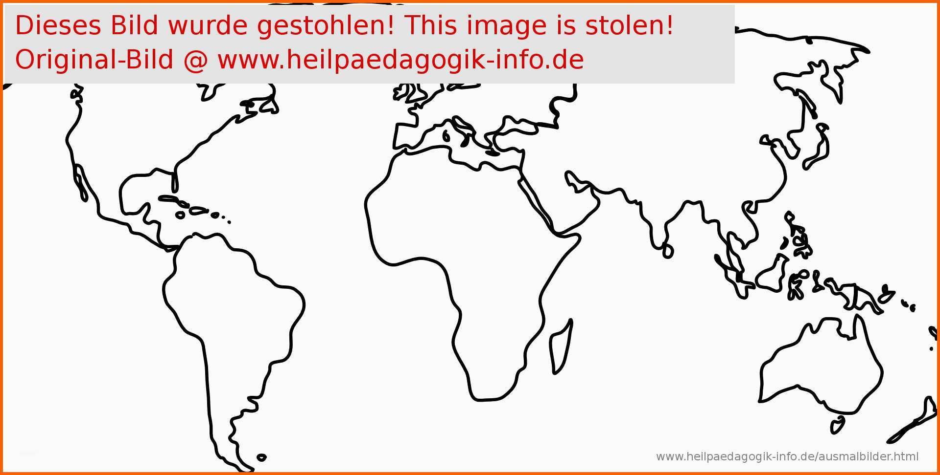 Fantastisch Malvorlagen Weltkarte
