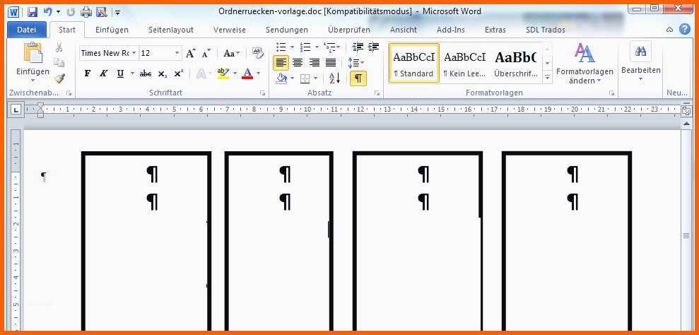 Fantastisch Neues Leitz ordnerrücken Vorlage Word Kostenlos