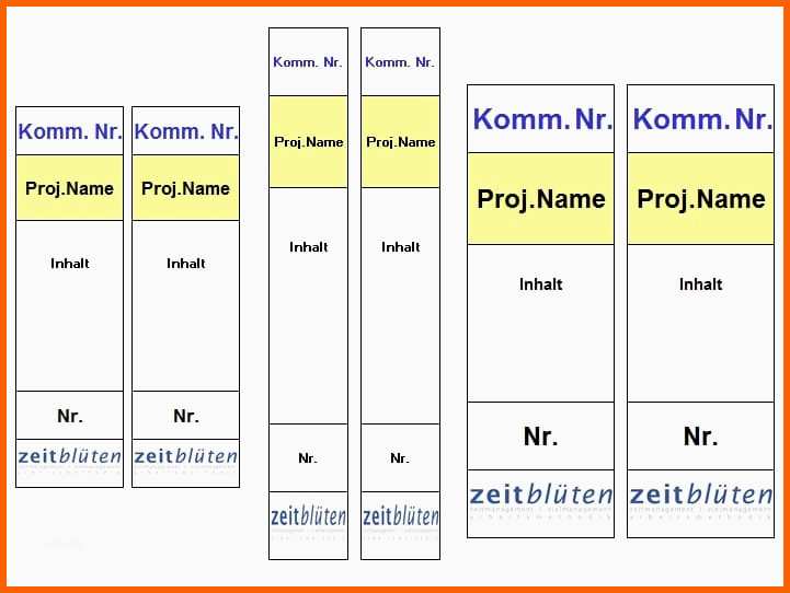Fantastisch ordnerrücken Vorlage so Schaffen Sie Übersicht Zeitblüten
