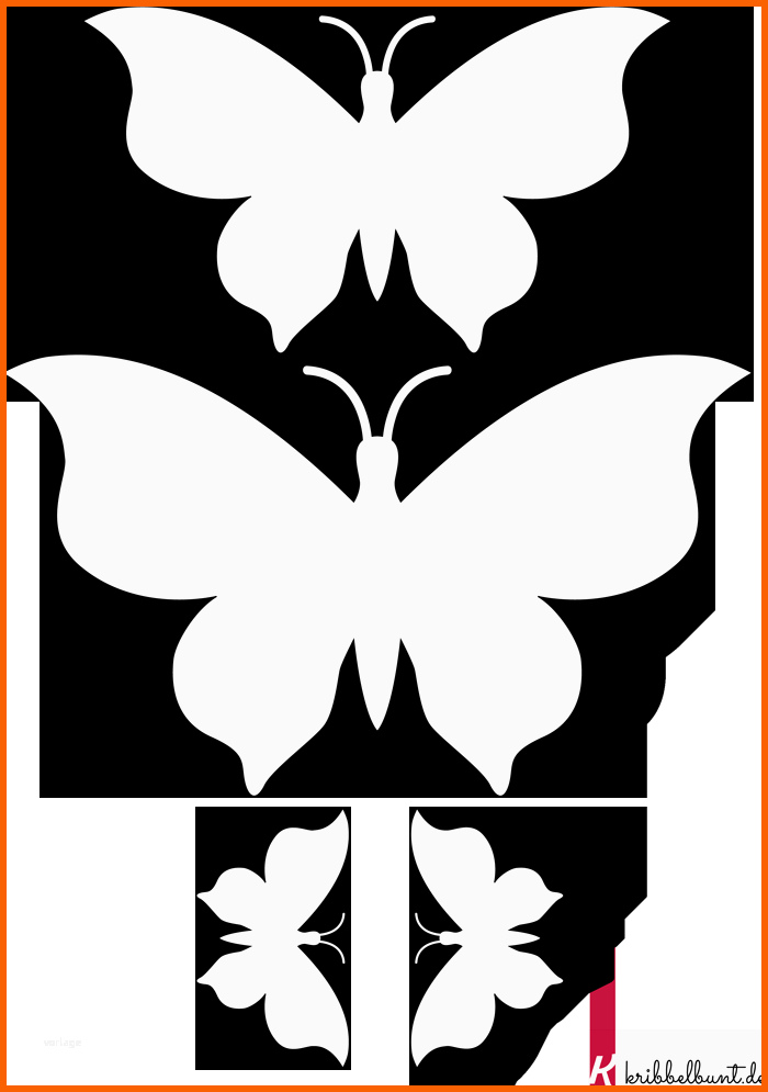 Fantastisch Schmetterling Vorlage Zum Ausdrucken Pdf Kribbelbunt