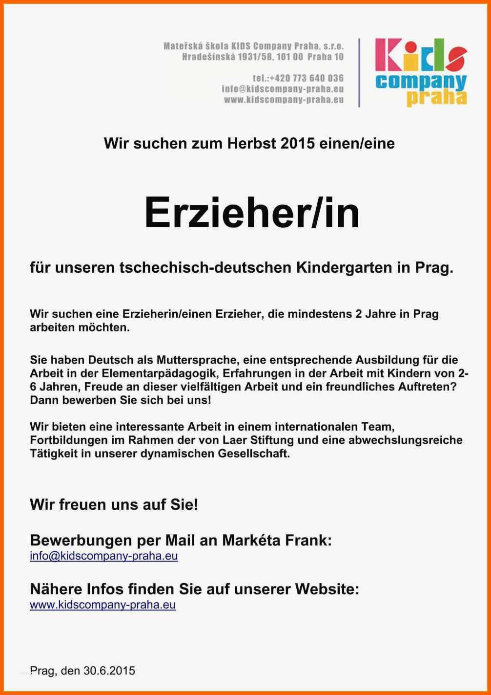 Fantastisch Stellenanzeige Erstellen Vorlage Wunderbar 13 Bewerbung
