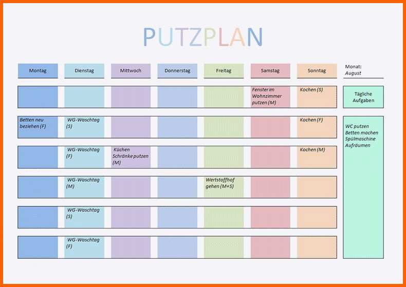 Fantastisch Stundenplan Vorlage