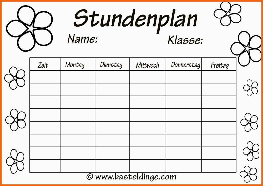 stundenplan zum ausdrucken kostenlos mc48t