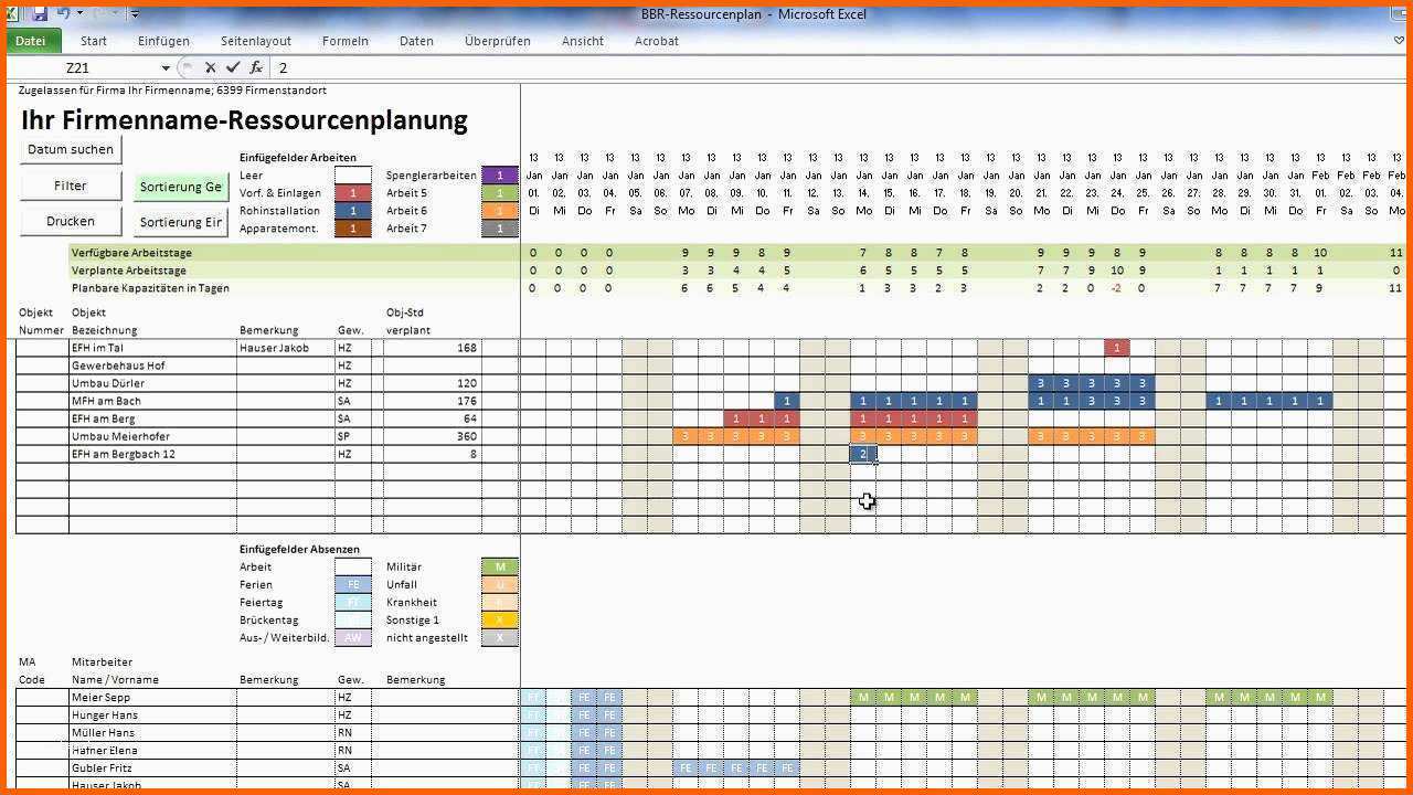 Fantastisch Tutorial Excel Projektplan Projektablaufplan Terminplan