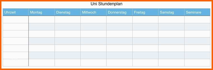 Fantastisch Uni Stundenplan Erstellen Schritt Für Schritt Anleitung