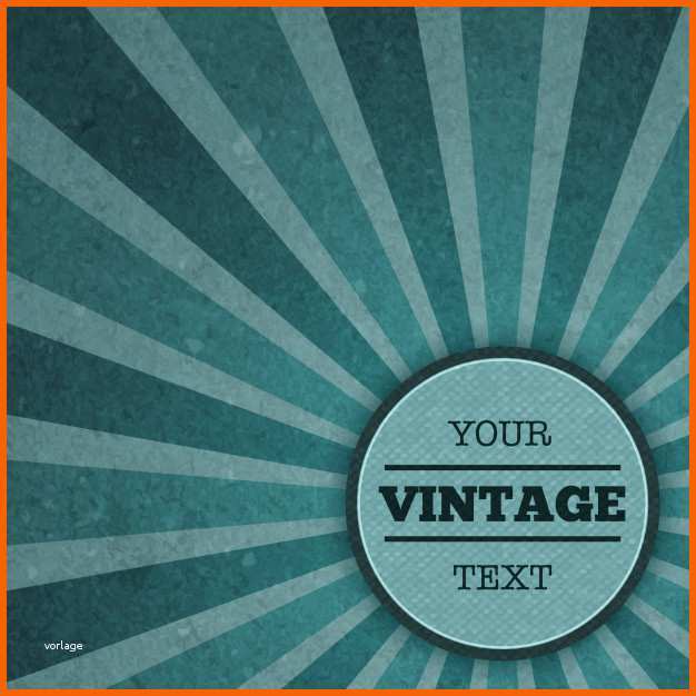 Fantastisch Vintage Sunburst Werbung Vorlage