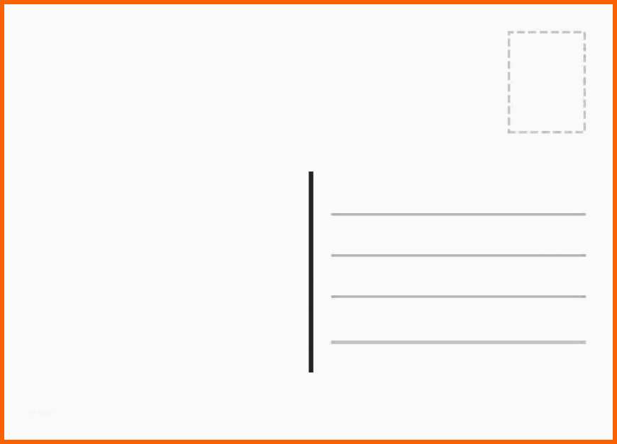 Fantastisch Word Vorlage Postkarte Rückseite – Wordde