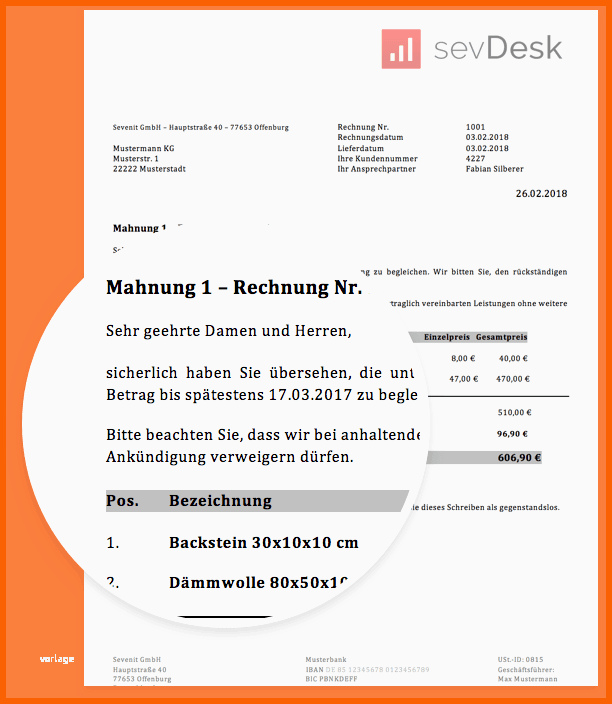 Faszinieren 11 Zahlungserinnerung Vorlage Kostenlos