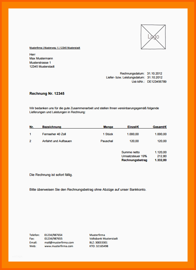 Faszinieren 12 Fehlende Rechnung Anfordern Muster