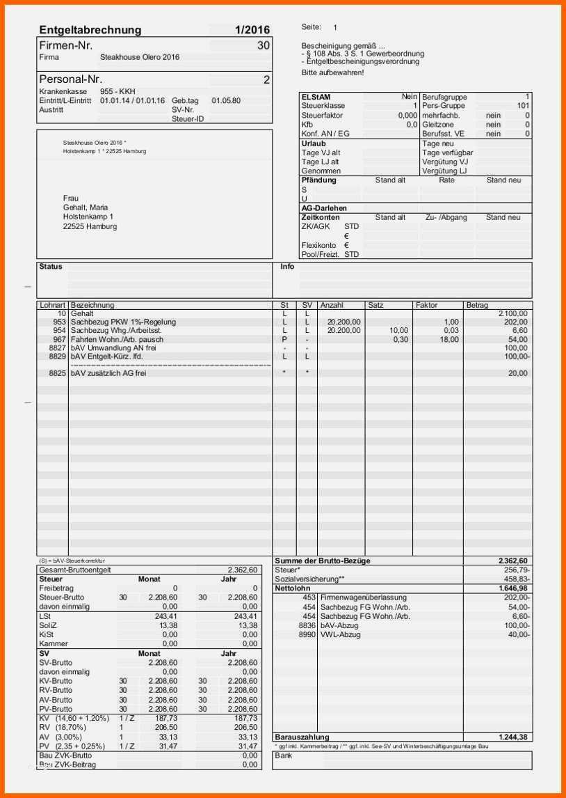 Faszinieren 13 Lohnabrechnung Muster Excel