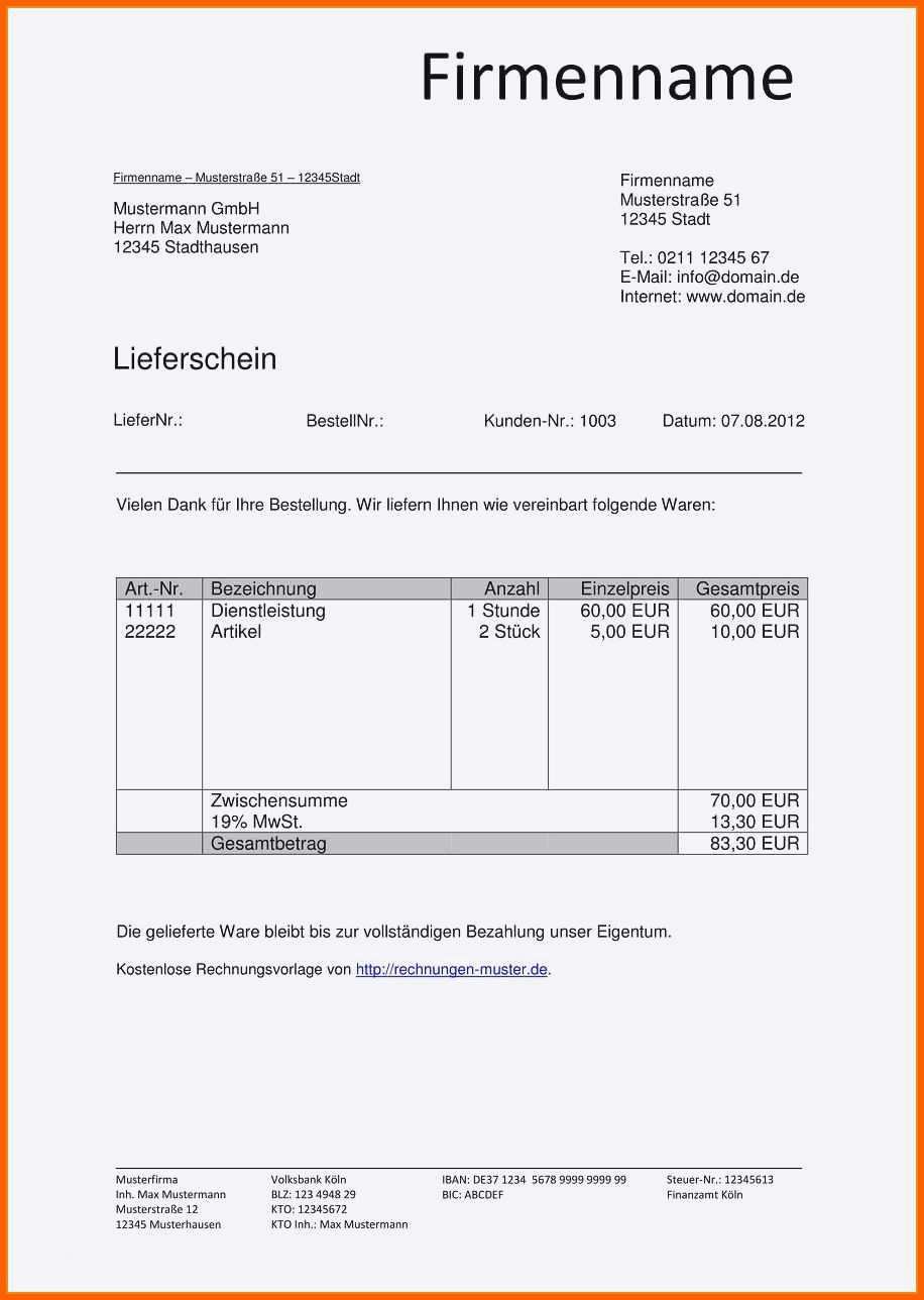 Faszinieren 14 Muster Schlussrechnung Mit Anzahlungen