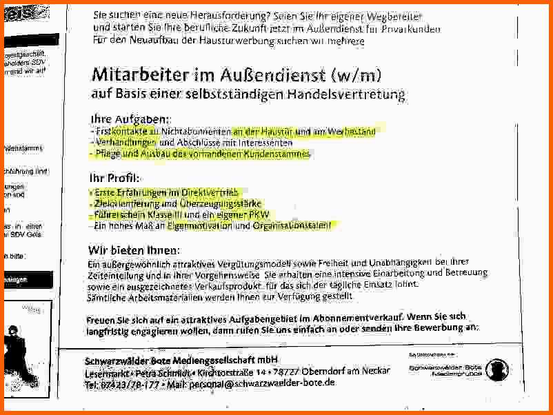 Faszinieren 14 Vorlage Stellenanzeige