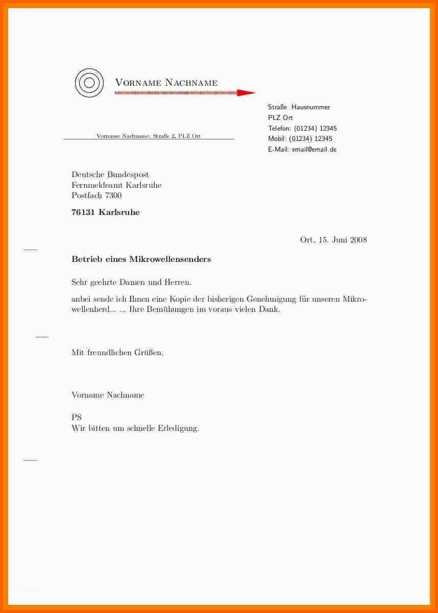 Faszinieren 20 Briefkopf Erstellen Kostenlos