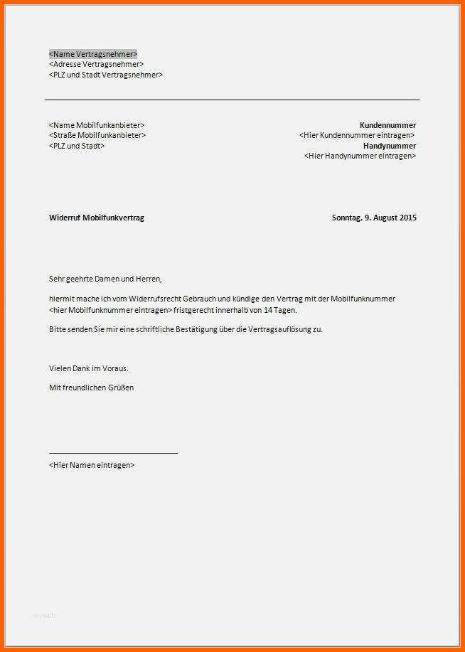 Faszinieren 21 Vodafone Vorlage Kündigung