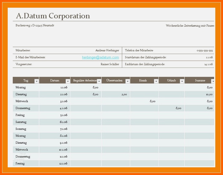 Faszinieren 21 Zeitplan Vorlage Word
