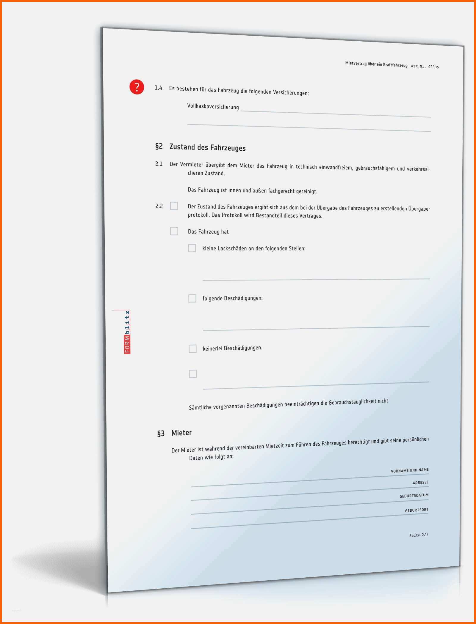 Faszinieren Abnahmeprotokoll Vorlage Word Best Of Gratis Kfz