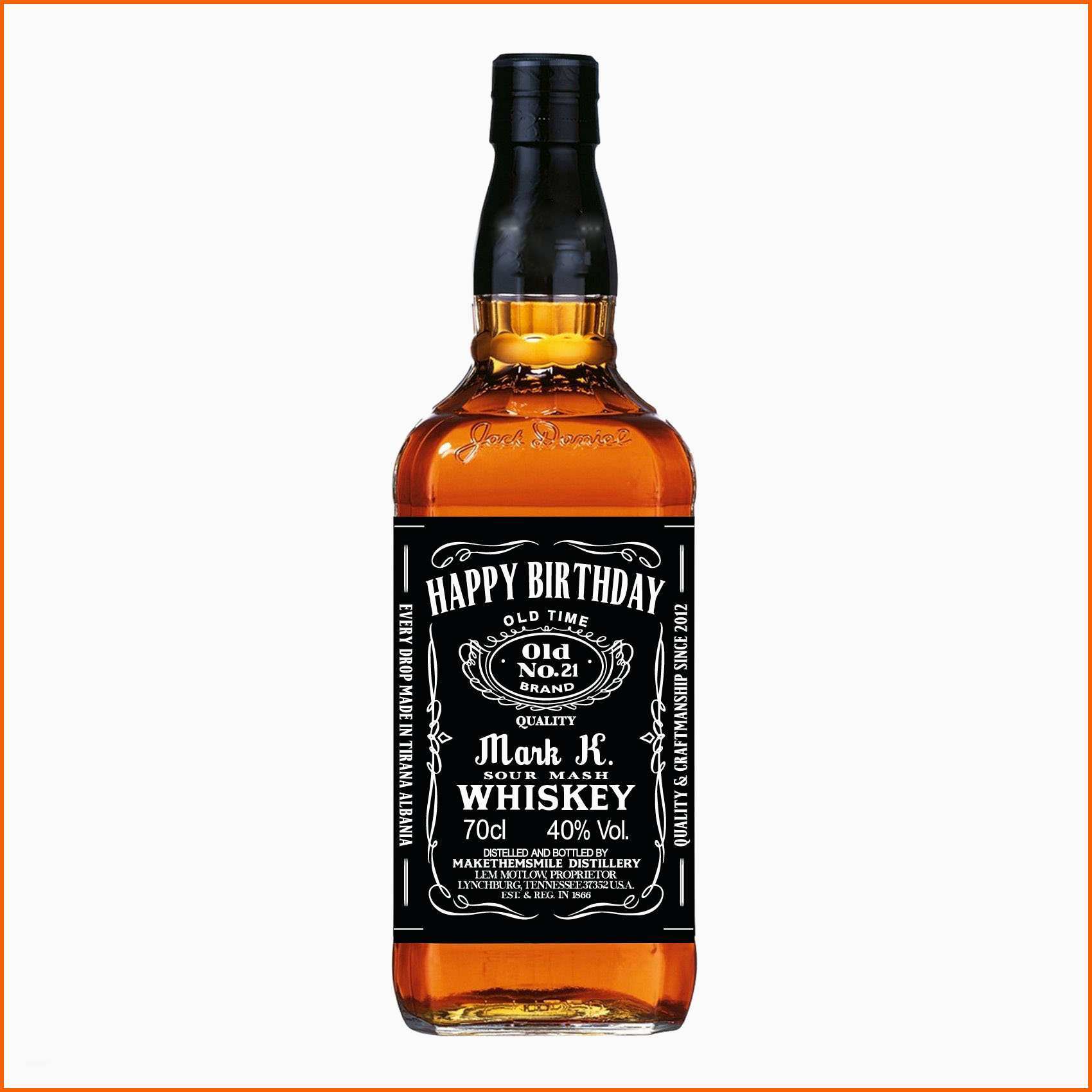 Faszinieren Benutzerdefinierte Etikett Personalisiert Whisky Label
