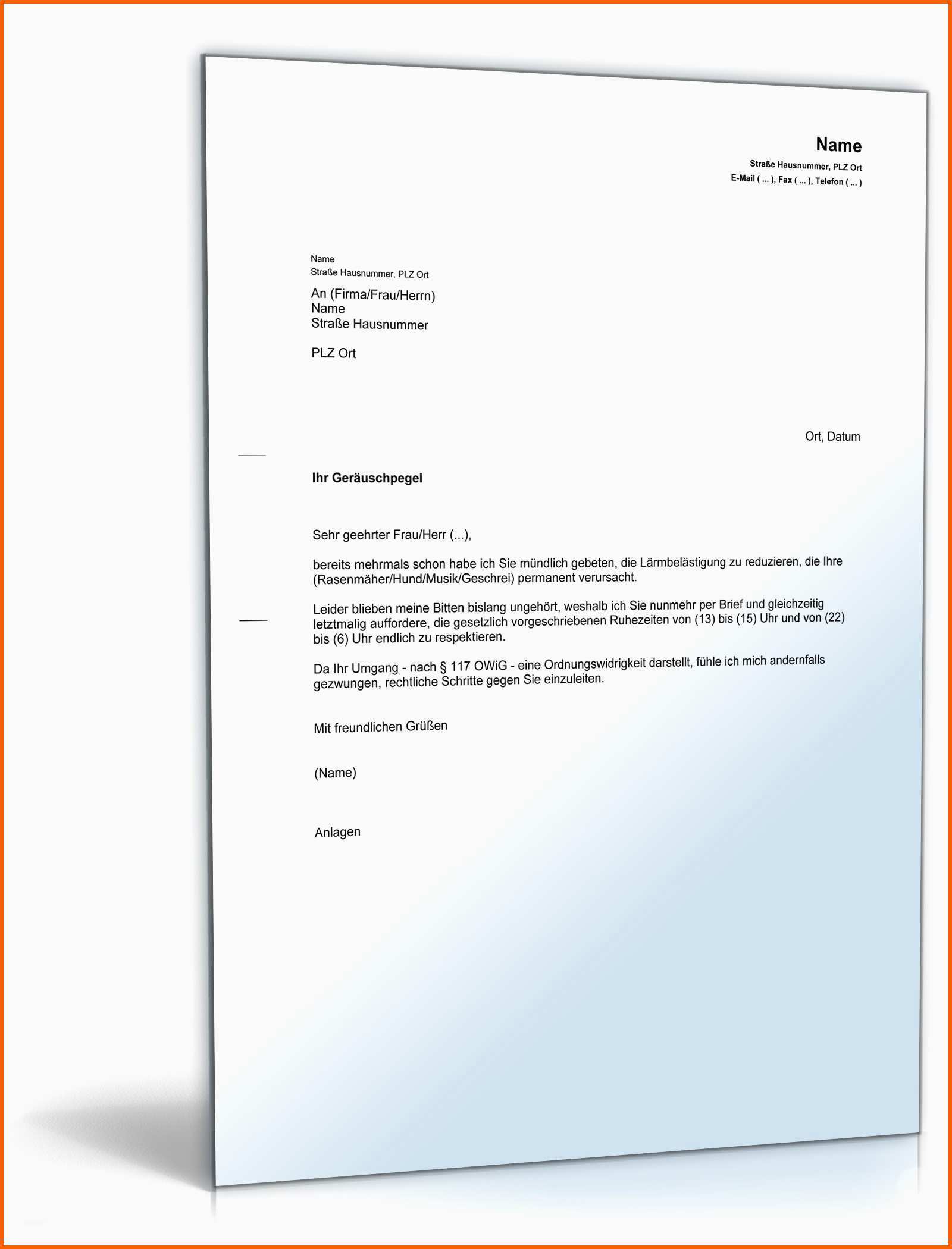 Faszinieren Beschwerde Lärmbelästigung Nachbar