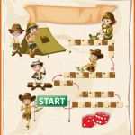 Faszinieren Brettspiel Vorlage Mit Kindern Campen