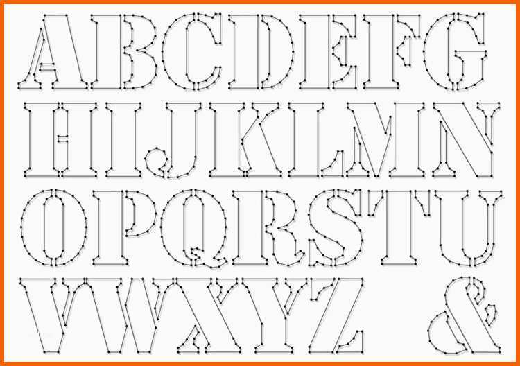 Faszinieren Buchstaben Vorlage Für Fadebilder