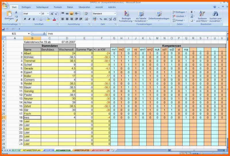 Faszinieren Dienstplan Vorlage Excel Schönste [mitarbeiter Arbeitsplan