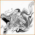Faszinieren Drachen Tattoo Vorlagen Elegante Luxus Drachen Vorlage