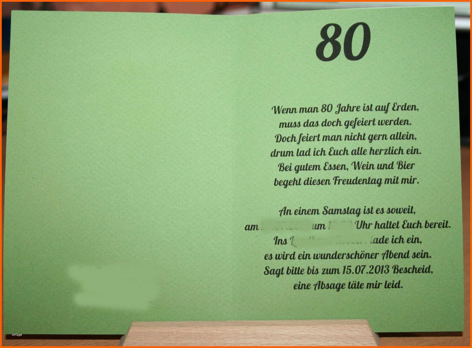 einladung 80 geburtstag word vorlage