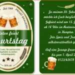 Faszinieren Einladung Geburtstag Vorlage Word