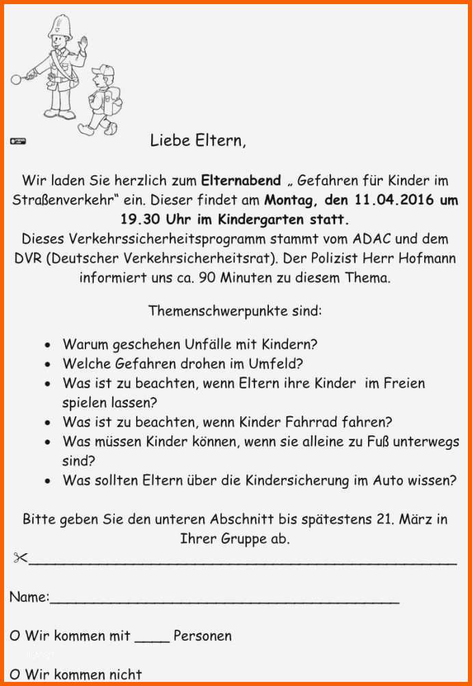 Faszinieren Elternbrief Schreiben Vorlage Luxus Einladung Zum
