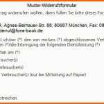 Faszinieren Fonebook Gbr Muster Widerrufsformular