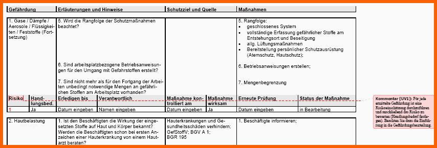 Faszinieren Gefährdungsbeurteilung Umgang Mit Gefahrstoffen