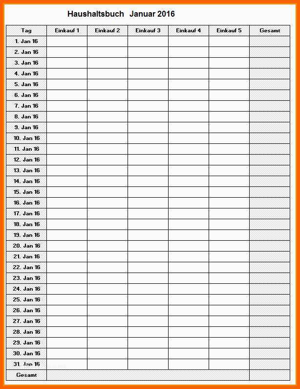 Faszinieren Haushaltsbuch Excel Vorlage Kostenlos 2018 Hübscher 10