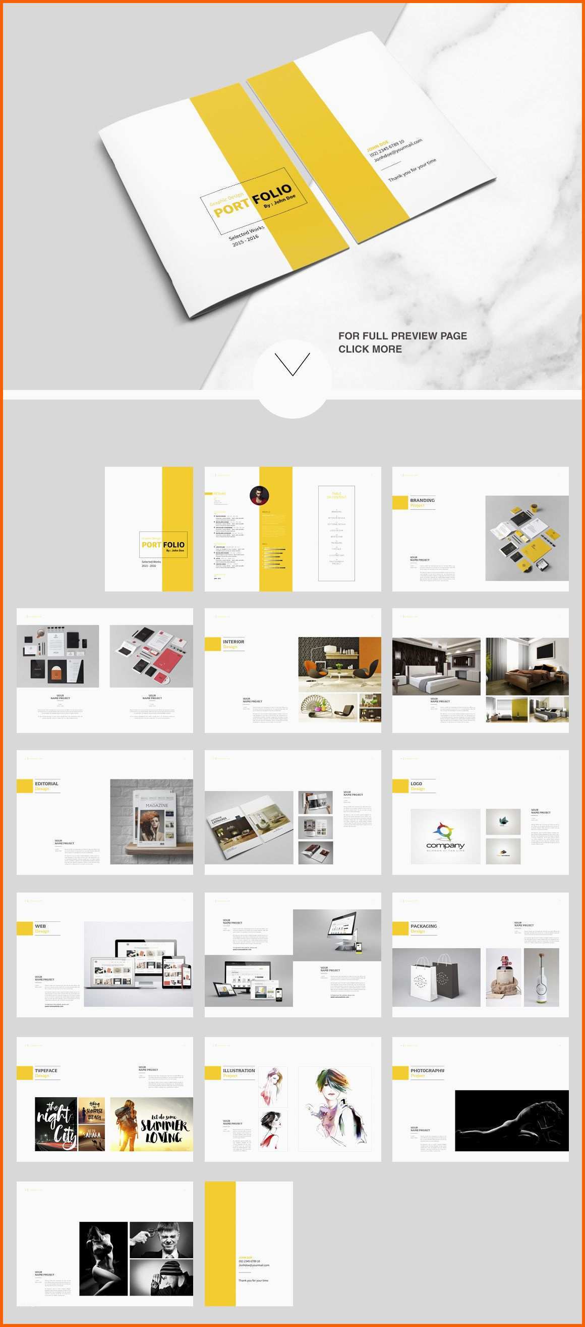 Faszinieren Indesign Portfolio Brochure Vol 2 by Tujuhbenua On