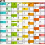Faszinieren Kalender 2015 In Excel Zum Ausdrucken 16 Vorlagen