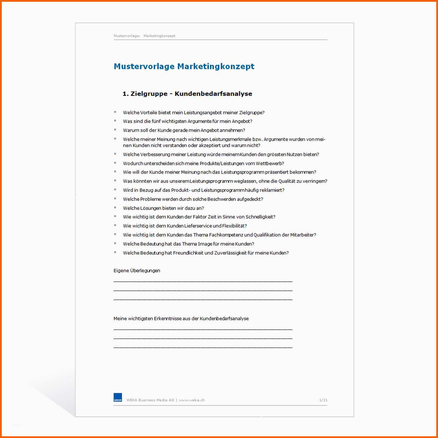 Faszinieren Marketingkonzept Vorlage