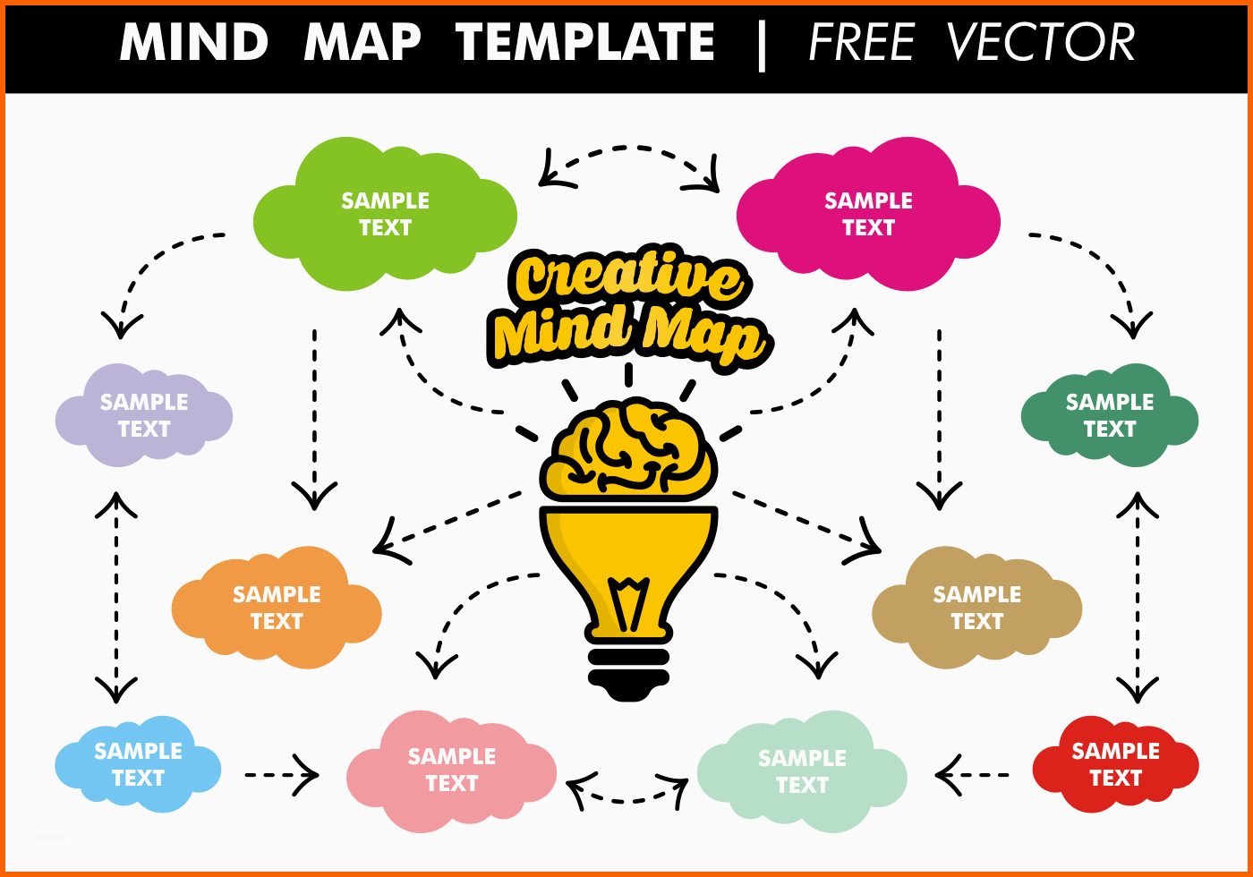Faszinieren Mind Map Template Free Vector Download Free Vector Art