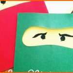 Faszinieren Ninjago Einladungskarten Vorlage Bunte Lego Einladungen