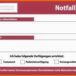 Faszinieren Notfallkarte