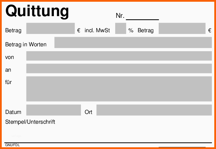 Faszinieren Quittung –