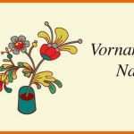Faszinieren Tischkarten Geburtstag Kostenlose Vorlagen