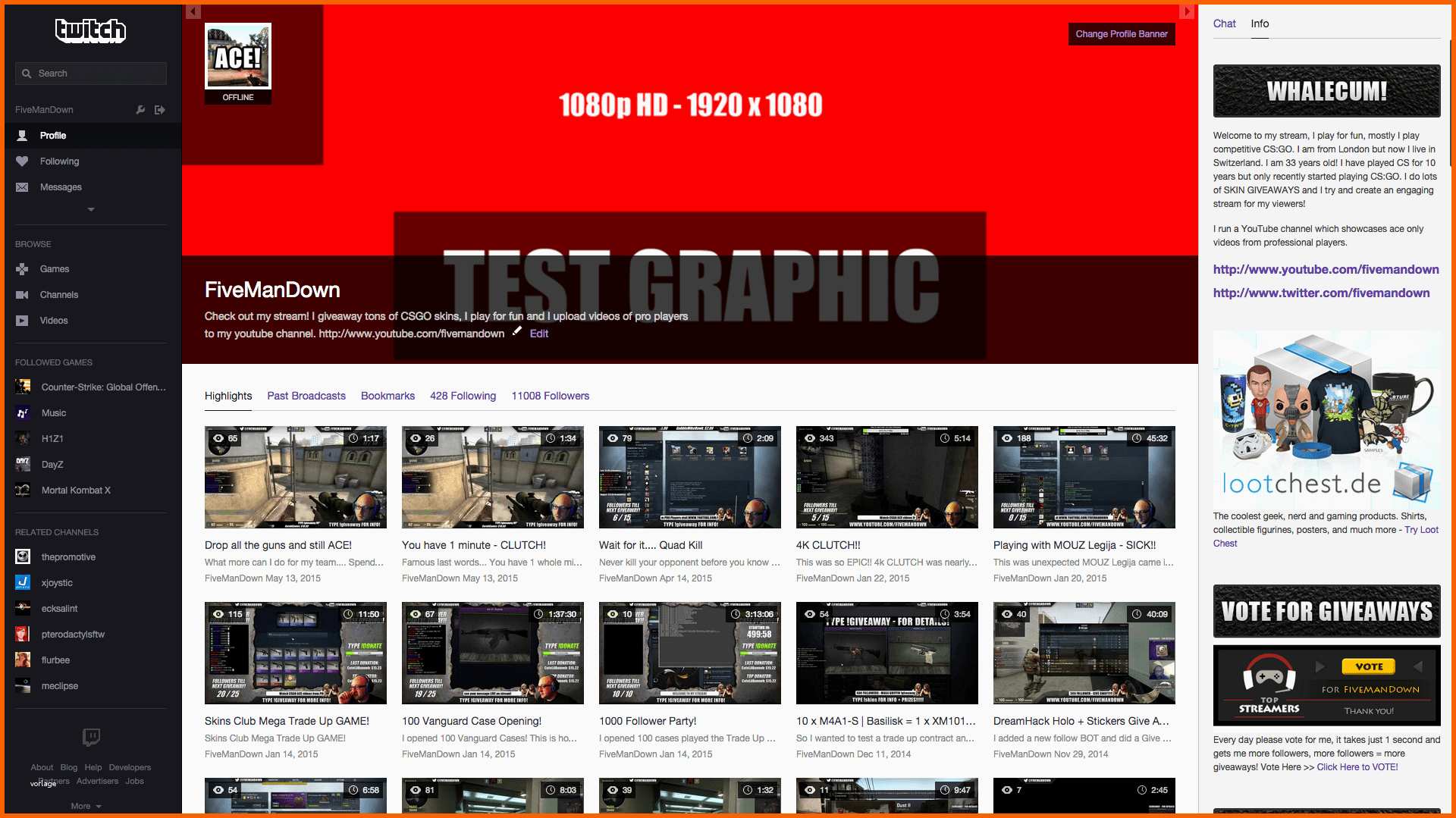 Faszinieren Twitch Kanal Design Vorlage Innerhalb Recent Twitch Kanal